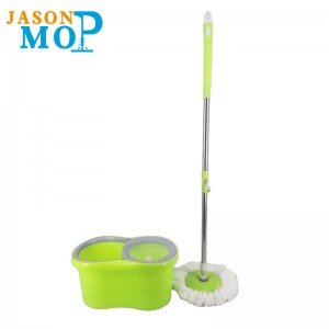 Jason Microfiber Spin Mop 360 Εύκολη περιστρεφόμενη σφουγγαρίστρα μαγεία δαπέδου Magic καθαρισμός δαπέδου Spinning Mop και κουβά